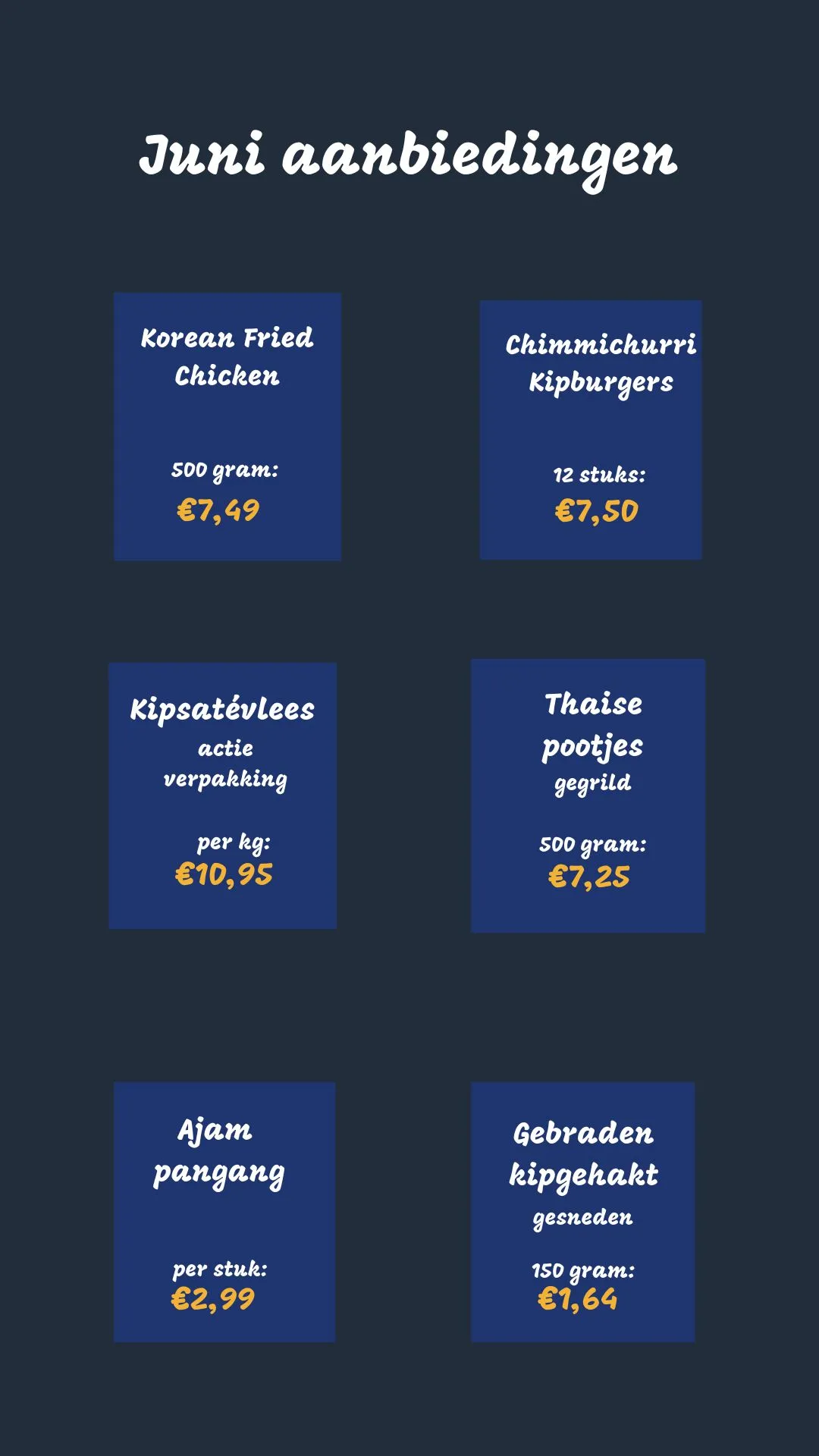 Juni aanbieding